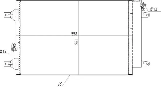 Kondensator, Klimaanlage HART 602 279 Bild Kondensator, Klimaanlage HART 602 279