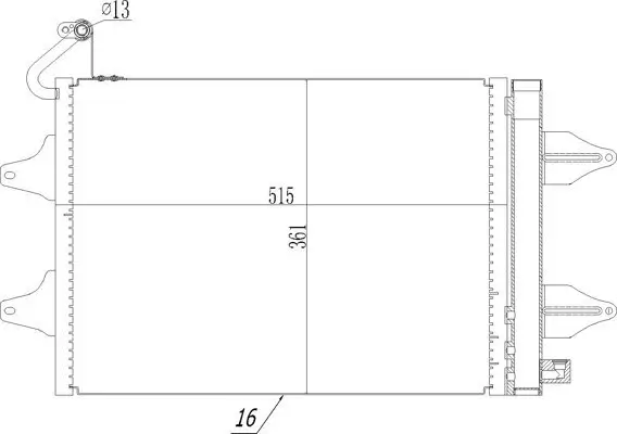 Kondensator, Klimaanlage HART 603 518