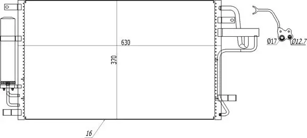 Kondensator, Klimaanlage HART 605 741