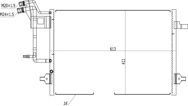 Kondensator, Klimaanlage HART 605 747