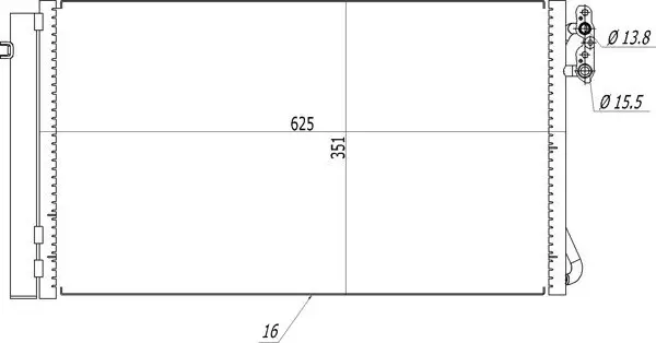 Kondensator, Klimaanlage HART 606 058