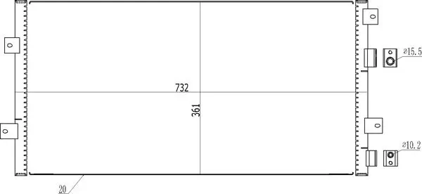 Kondensator, Klimaanlage HART 606 071