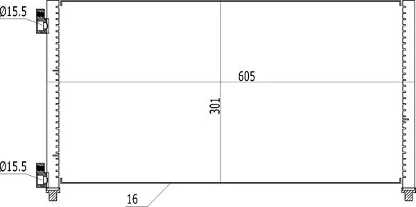 Kondensator, Klimaanlage HART 606 093