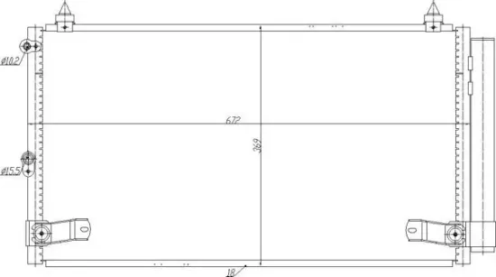 Kondensator, Klimaanlage HART 606 110 Bild Kondensator, Klimaanlage HART 606 110