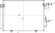 Kondensator, Klimaanlage HART 606 134