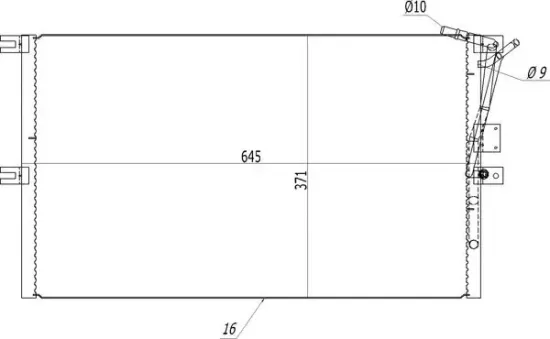 Kondensator, Klimaanlage HART 606 143 Bild Kondensator, Klimaanlage HART 606 143