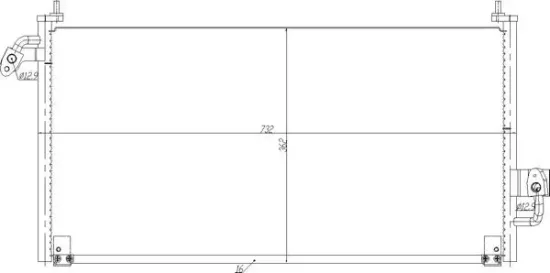 Kondensator, Klimaanlage HART 606 169 Bild Kondensator, Klimaanlage HART 606 169