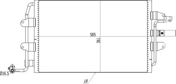 Kondensator, Klimaanlage HART 606 209