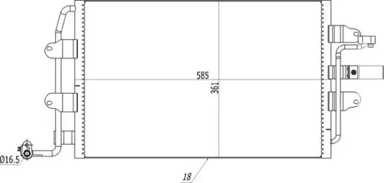 Kondensator, Klimaanlage HART 606 209 Bild Kondensator, Klimaanlage HART 606 209