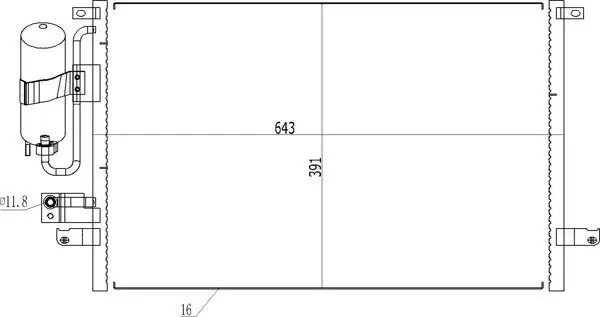 Kondensator, Klimaanlage HART 606 221