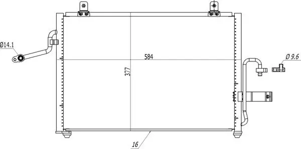 Kondensator, Klimaanlage HART 606 539