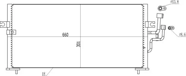 Kondensator, Klimaanlage HART 606 703