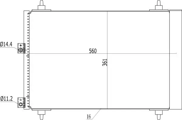 Kondensator, Klimaanlage HART 607 801