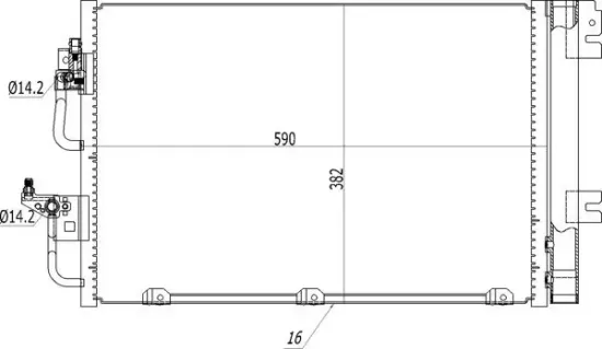 Kondensator, Klimaanlage HART 608 212 Bild Kondensator, Klimaanlage HART 608 212