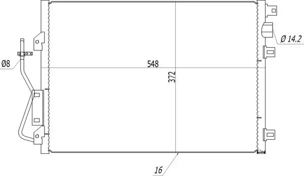 Kondensator, Klimaanlage HART 608 630