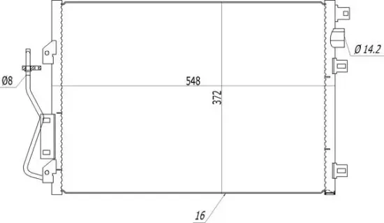 Kondensator, Klimaanlage HART 608 630 Bild Kondensator, Klimaanlage HART 608 630