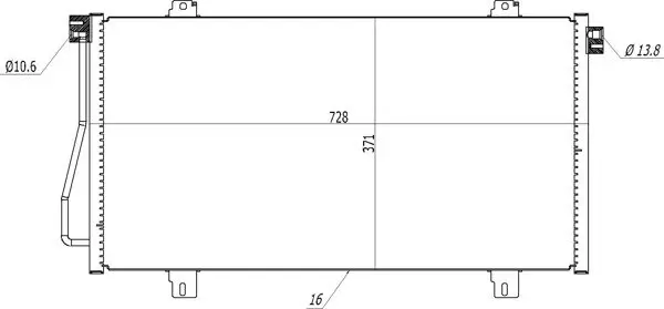 Kondensator, Klimaanlage HART 611 207