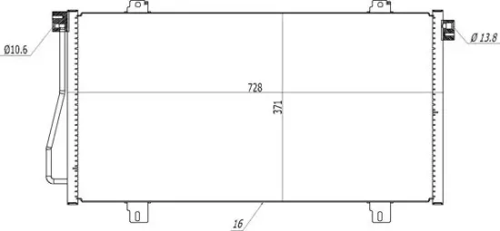 Kondensator, Klimaanlage HART 611 207 Bild Kondensator, Klimaanlage HART 611 207