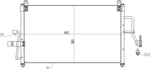 Kondensator, Klimaanlage HART 612 141