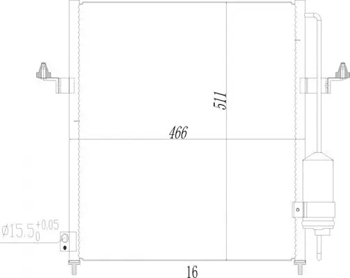 Kondensator, Klimaanlage HART 612 257