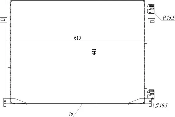 Kondensator, Klimaanlage HART 613 939