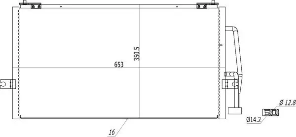 Kondensator, Klimaanlage HART 614 477