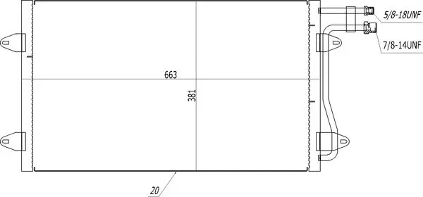 Kondensator, Klimaanlage HART 614 480