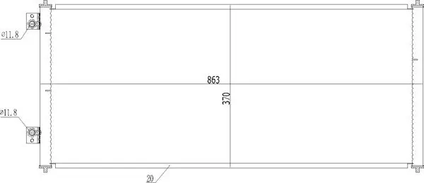 Kondensator, Klimaanlage HART 614 484