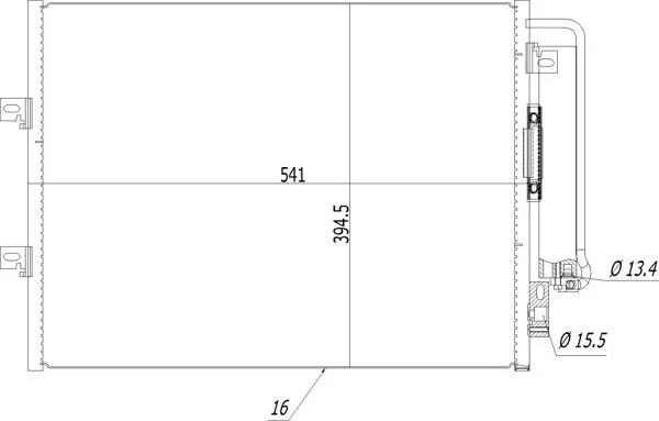 Kondensator, Klimaanlage HART 614 502