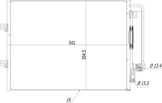 Kondensator, Klimaanlage HART 614 502 Bild Kondensator, Klimaanlage HART 614 502