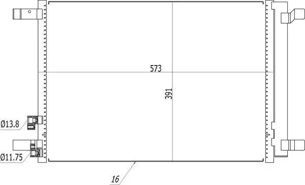 Kondensator, Klimaanlage HART 614 511