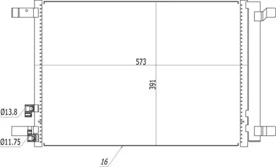 Kondensator, Klimaanlage HART 614 511 Bild Kondensator, Klimaanlage HART 614 511