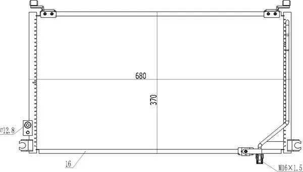 Kondensator, Klimaanlage HART 614 522