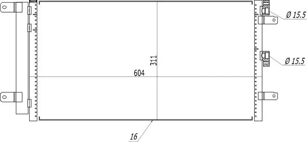 Kondensator, Klimaanlage HART 614 539