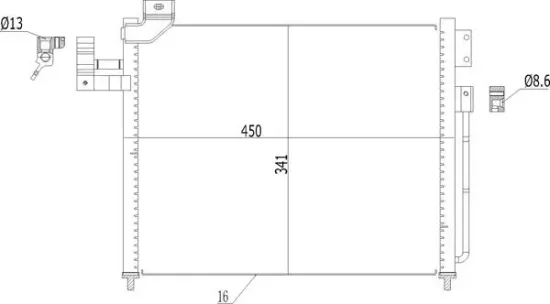 Kondensator, Klimaanlage HART 614 542 Bild Kondensator, Klimaanlage HART 614 542