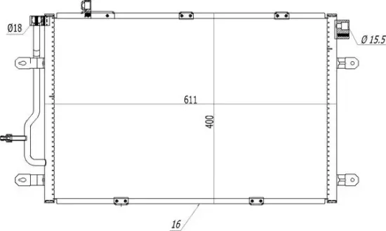 Kondensator, Klimaanlage HART 614 546 Bild Kondensator, Klimaanlage HART 614 546