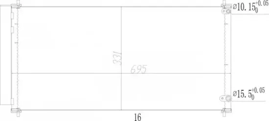 Kondensator, Klimaanlage HART 614 547 Bild Kondensator, Klimaanlage HART 614 547