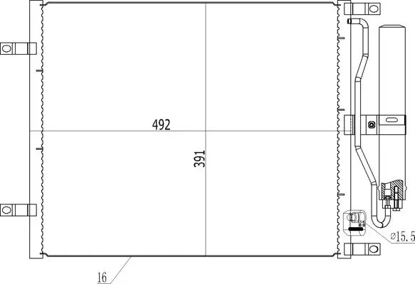 Kondensator, Klimaanlage HART 614 548