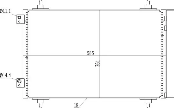 Kondensator, Klimaanlage HART 614 555