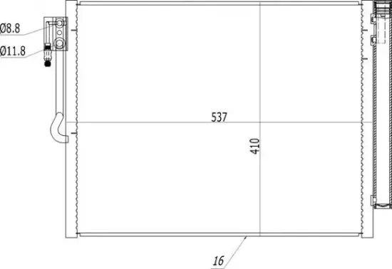 Kondensator, Klimaanlage HART 614 557 Bild Kondensator, Klimaanlage HART 614 557