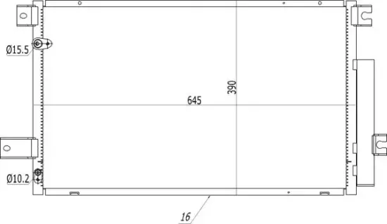 Kondensator, Klimaanlage HART 614 561 Bild Kondensator, Klimaanlage HART 614 561