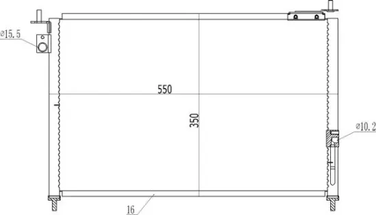 Kondensator, Klimaanlage HART 614 563 Bild Kondensator, Klimaanlage HART 614 563