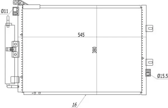 Kondensator, Klimaanlage HART 614 564 Bild Kondensator, Klimaanlage HART 614 564