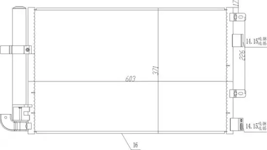 Kondensator, Klimaanlage HART 616 787 Bild Kondensator, Klimaanlage HART 616 787