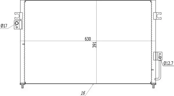 Kondensator, Klimaanlage HART 619 065