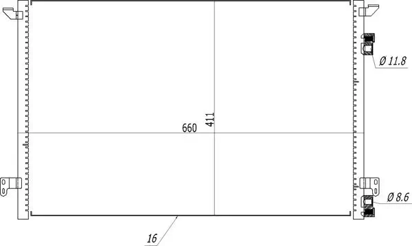 Kondensator, Klimaanlage HART 619 522