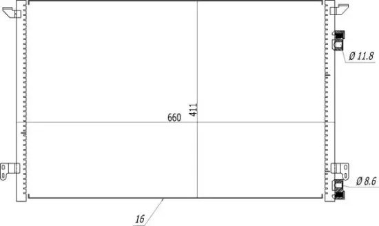 Kondensator, Klimaanlage HART 619 522 Bild Kondensator, Klimaanlage HART 619 522