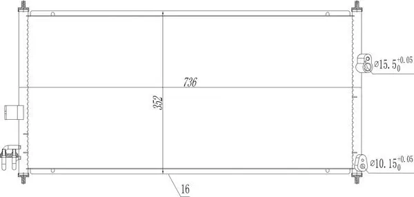 Kondensator, Klimaanlage HART 619 523