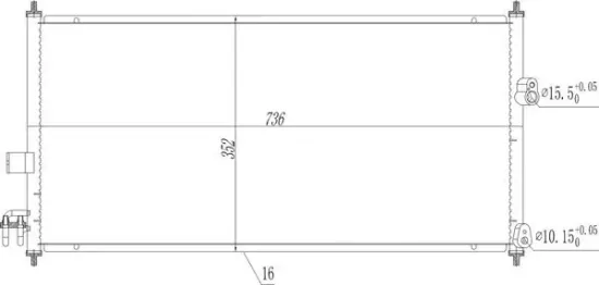 Kondensator, Klimaanlage HART 619 523 Bild Kondensator, Klimaanlage HART 619 523