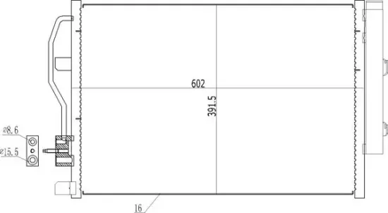 Kondensator, Klimaanlage HART 619 525 Bild Kondensator, Klimaanlage HART 619 525